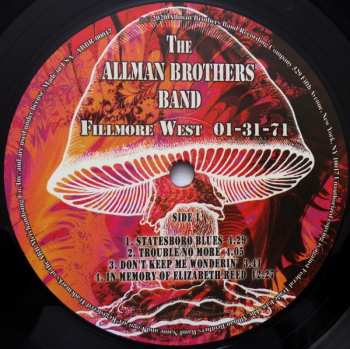 2LP The Allman Brothers Band: Fillmore West 1-31-71
