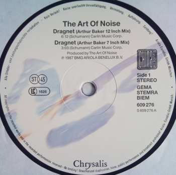 LP The Art Of Noise: Dragnet
