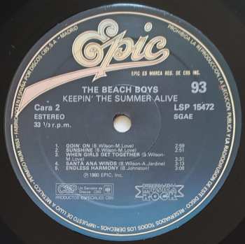 LP The Beach Boys: Keepin' The Summer Alive