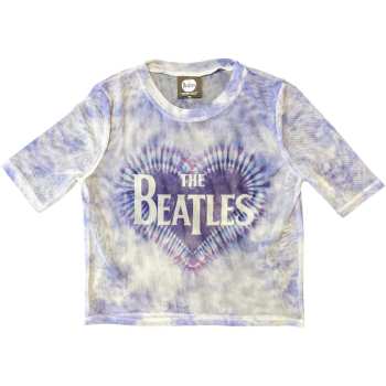 Merch The Beatles: Damskie Crop Top Heart & Drop T Logo The Beatles