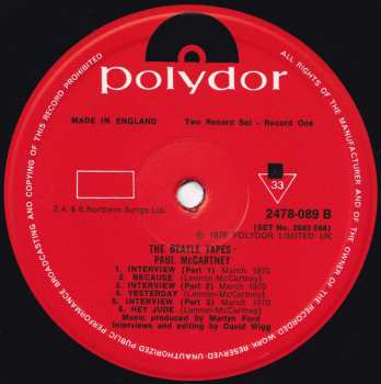 2LP The Beatles: The Beatles Tapes From The David Wigg Interviews