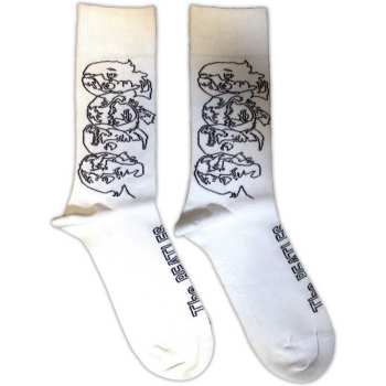 Merch The Beatles: Skarpety do kostek White Album Faces Outlines