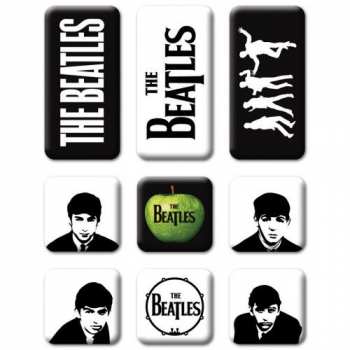 Merch The Beatles: Magnes na lodówkę Set Classic Icons