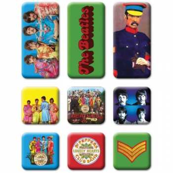 Merch The Beatles: Magnes na lodówkę Set Sgt Pepper