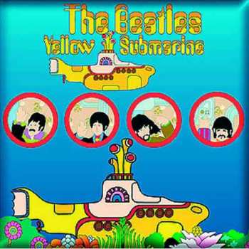 Merch The Beatles: Magnes na lodówkę Yellow Submarine Portholes