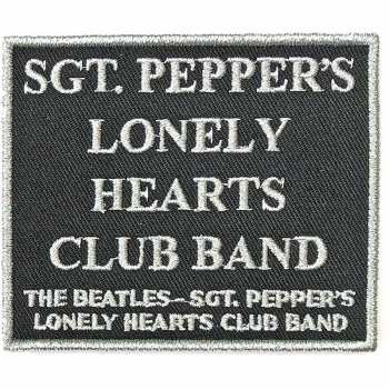 Merch The Beatles: Naszywka Sgt Pepper's….black 