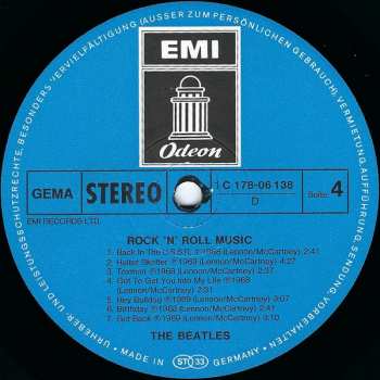2LP The Beatles: Rock 'N' Roll Music