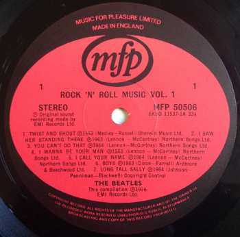 LP The Beatles: Rock 'N' Roll Music Vol. 1