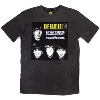 Merch The Beatles: Stone Wash Koszulka Vj Secret Sleeve