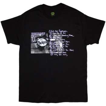 Merch The Beatles: Koszulka Washington '64 Drum Photo & Setlist