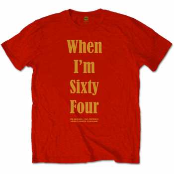 Merch The Beatles: Tričko When I'm Sixty Four  S