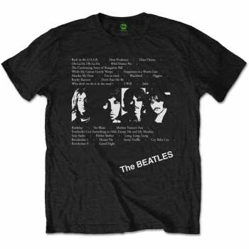 Merch The Beatles: Koszulka White Album Tracks 