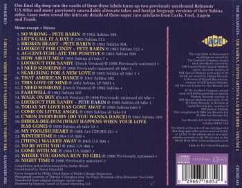 CD The Belmonts: The Laurie, Sabina & United Artists Sides, Volume 2