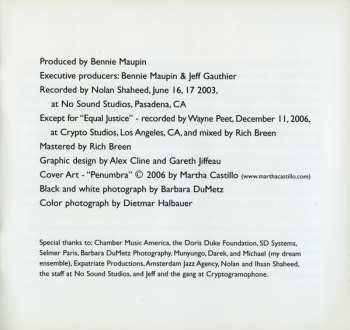 CD The Bennie Maupin Ensemble: Penumbra