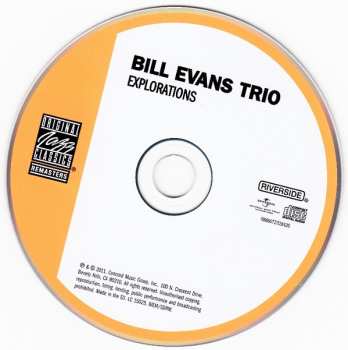 CD The Bill Evans Trio: Explorations