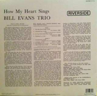 LP The Bill Evans Trio: How My Heart Sings