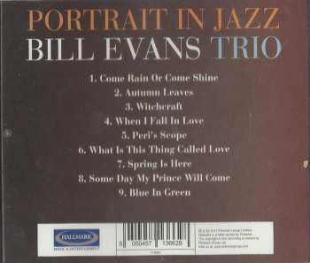 CD The Bill Evans Trio: Portrait In Jazz