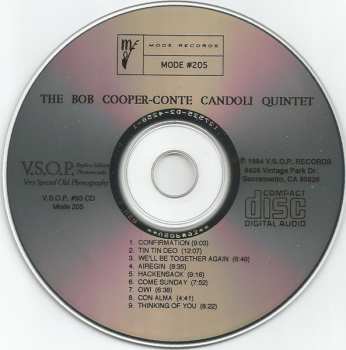 CD The Bob Cooper - Conte Candoli Quintet: The Bob Cooper - Conte Candoli Quintet
