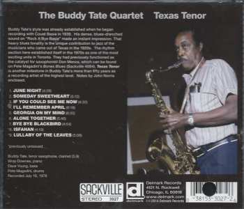 CD Buddy Tate Quartet: Texas Tenor