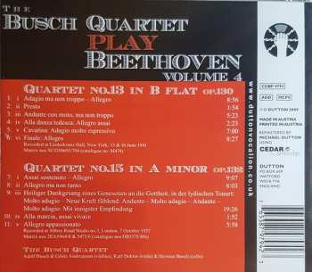 CD The Busch Quartet: Beethoven Volume 4