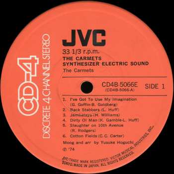 LP The Carmets: Synthesizer Electric Sound