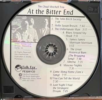 CD The Chad Mitchell Trio: At The Bitter End
