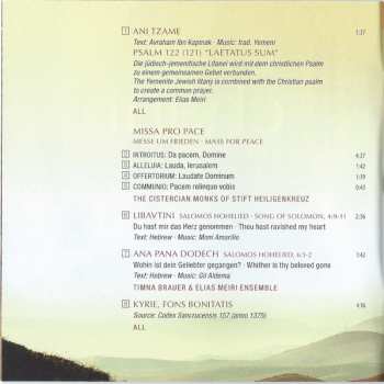 CD The Cistercian Monks Of Stift Heiligenkreuz: Chant - For Peace