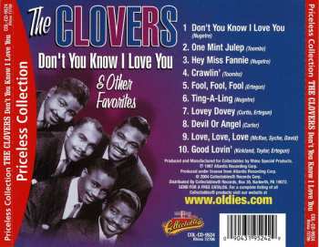 CD The Clovers: Don't You Know I Love You & Other Favorites