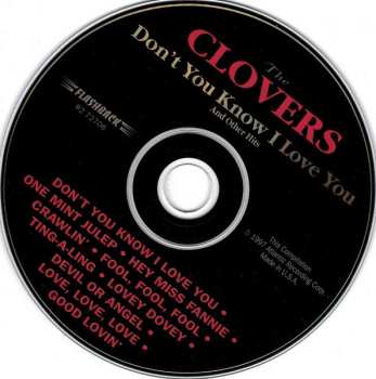 CD The Clovers: Don't You Know I Love You & Other Favorites