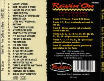 CD The Crickets: Ravin' On - From California To Clovis