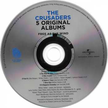 5CD/Zestaw pudełkowy The Crusaders: 5 Original Albums 