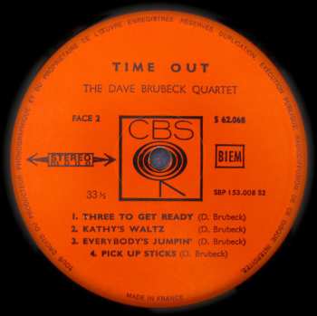 LP The Dave Brubeck Quartet: Time Out