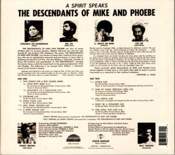 CD The Descendants Of Mike And Phoebe: A Spirit Speaks