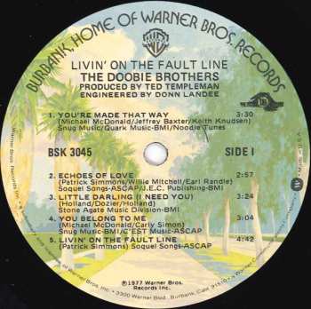 LP The Doobie Brothers: Livin' On The Fault Line