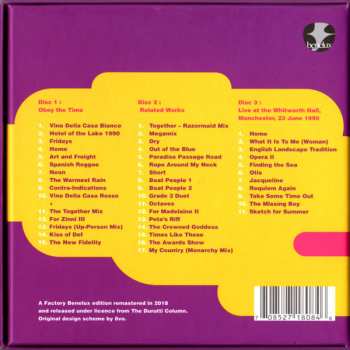 3CD/Zestaw pudełkowy The Durutti Column: Obey The Time DLX