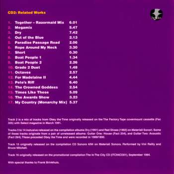 3CD/Zestaw pudełkowy The Durutti Column: Obey The Time DLX