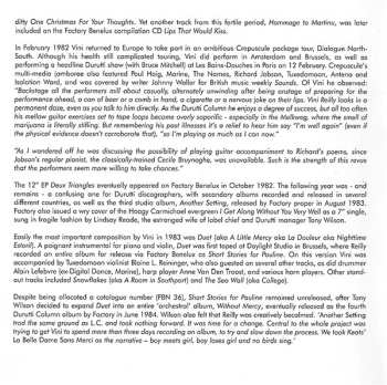 2CD The Durutti Column: Short Stories For Pauline