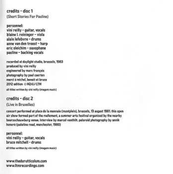 2CD The Durutti Column: Short Stories For Pauline