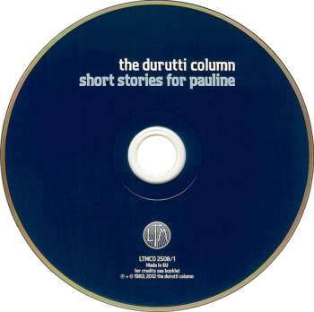 2CD The Durutti Column: Short Stories For Pauline