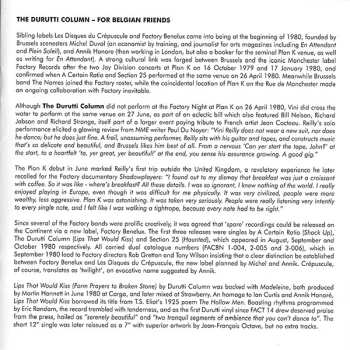 2CD The Durutti Column: Short Stories For Pauline