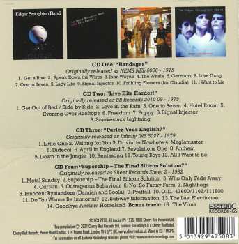 4CD/Zestaw pudełkowy The Edgar Broughton Band: Speak Down The Wires: The Recordings 1975-1982