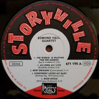 LP The Edmond Hall Quartet: Edmond Hall Quartet