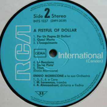 LP The Ennio Morricone Orchestra: For A Few Dollars More / A Fistful Of Dollars