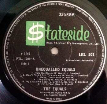 LP The Equals: Unequalled Equals