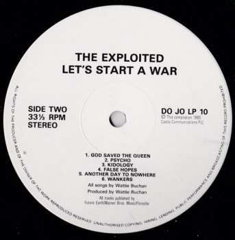 LP The Exploited: Let's Start A War...Said Maggie One Day.