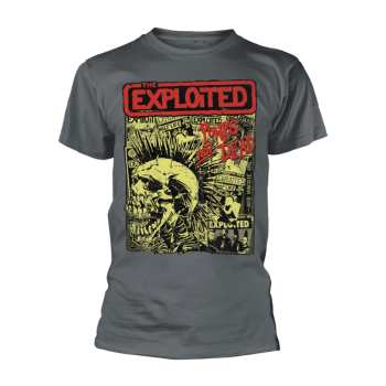 Merch The Exploited: Koszulka Punks Not Dead (album) (grey)