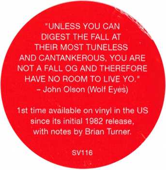 2LP The Fall: Room To Live