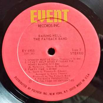 LP The Fatback Band: Raising Hell