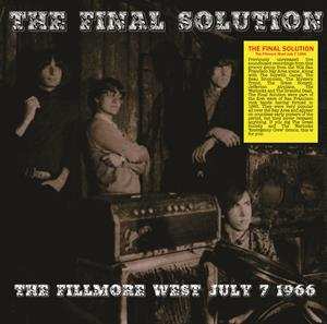 LP The Final Solution: The Fillmore West July 7 1966