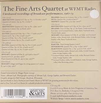 8CD/Zestaw pudełkowy The Fine Arts Quartet: The Fine Arts Quartet At WFMT: Unreleased Recordings Of Broadcast performances, 1967-73